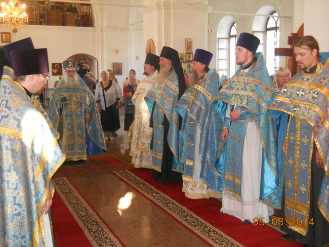 Божественная литургия в день празднования Почаевской иконы Пресвятой Богородицы 5 августа 2014 г.
